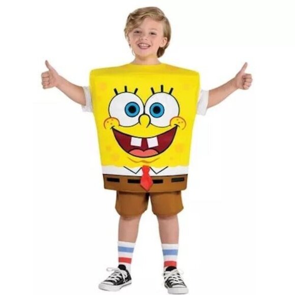 SpongeBob Squarepants Toddler 3-4 Halloween Costume, Dress Up - Picture 1 of 7